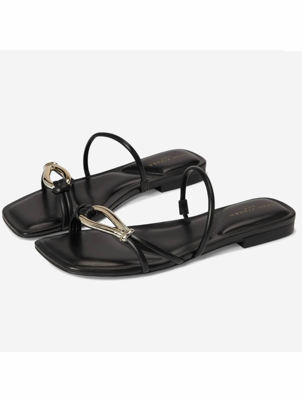 Marc Fisher Mazza Sandals with Gold Accent - Women